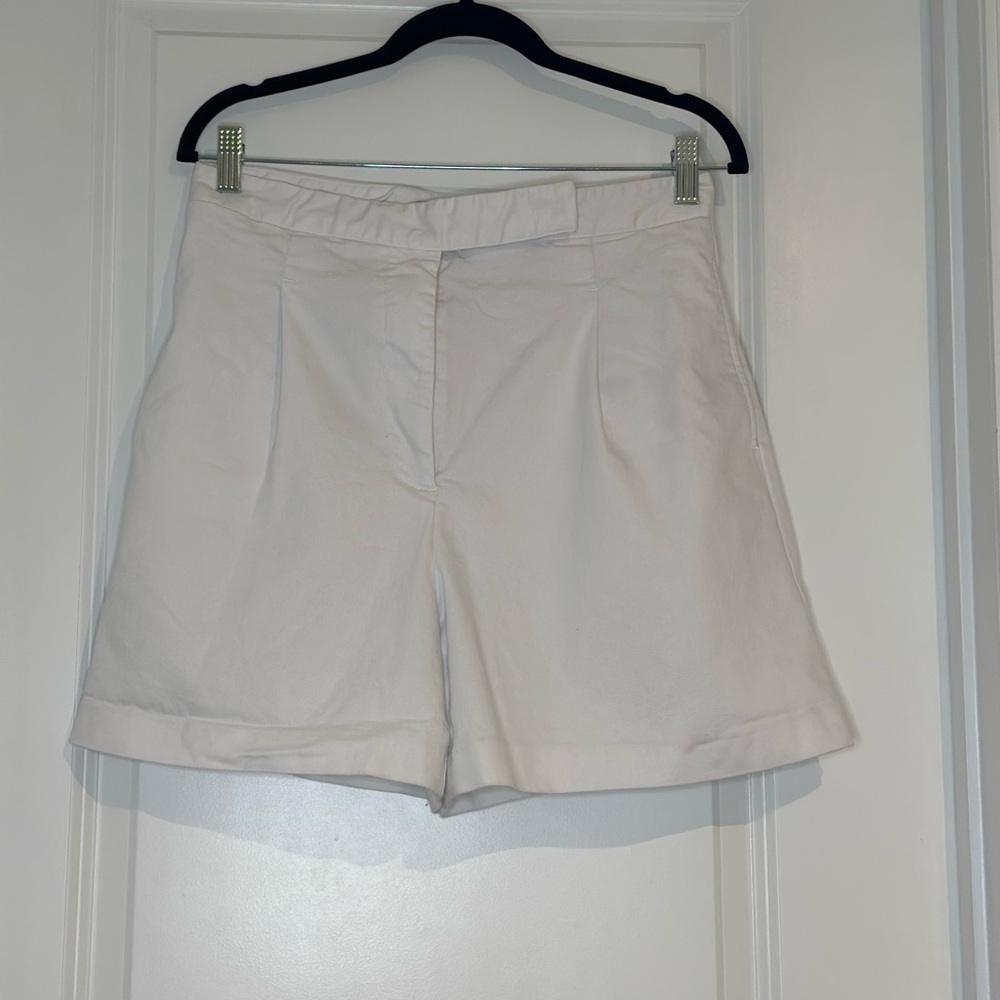 Women's Zara High Waisted White Shorts